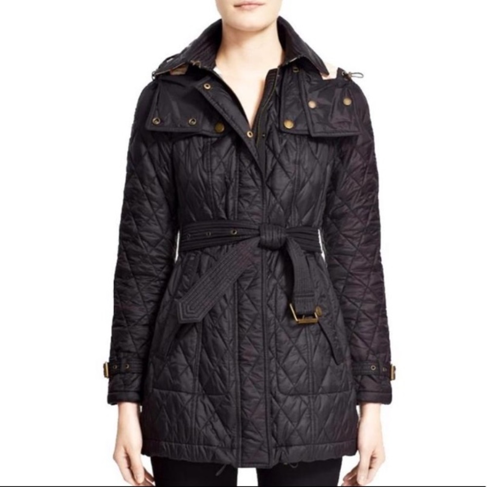Burberry Finsbridge Belted Quilted Jacket
